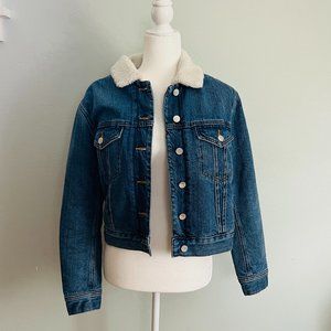 Outerknown Peacenik Sherpa Trucker jean jacket - S Worn Once!